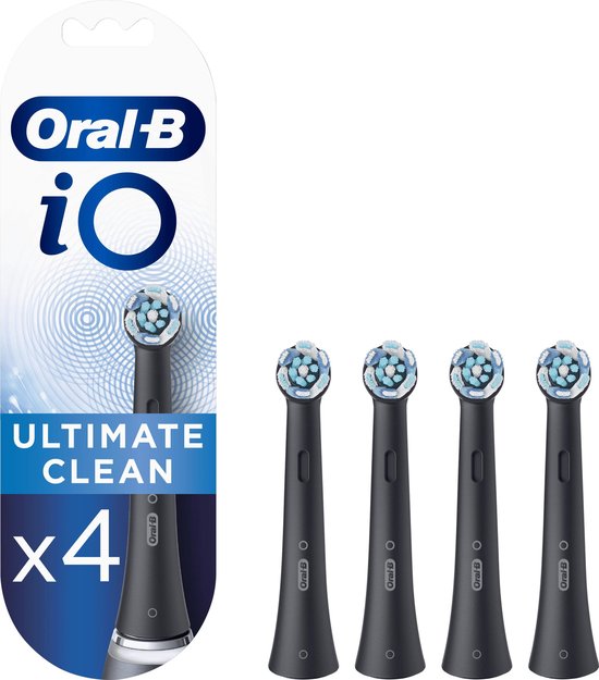 Oral-B iO Ultimate Clean Brossettes Noires - Lot de 4
