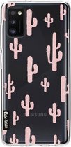Casetastic Samsung Galaxy A41 (2020) Hoesje - Softcover Hoesje met Design - American Cactus Pink Print