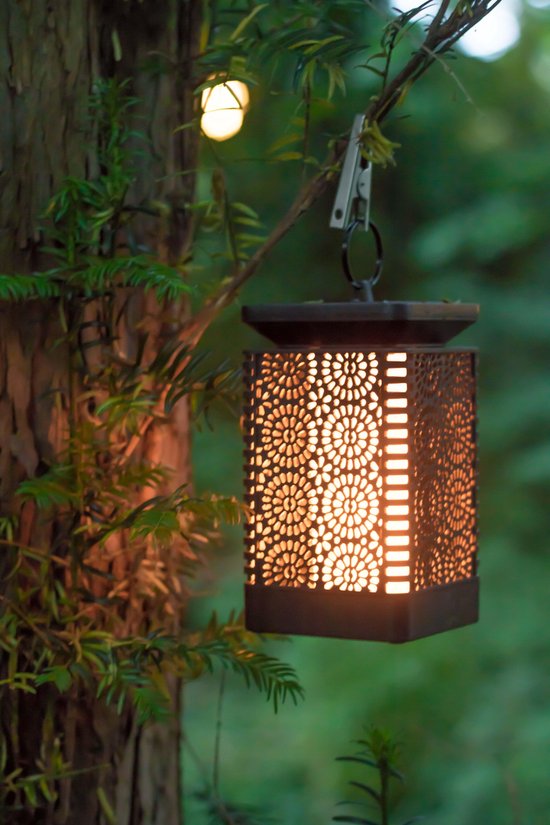 Hoofdkwartier Assortiment gemak Green Garden Hanglamp - LED - Solar - Met dag-nacht sensor - Vuurlamp |  bol.com