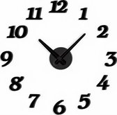 United Entertainment - DIY Clock - Klok - Rond - Kunststof - Zwart