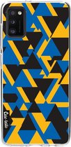 Casetastic Samsung Galaxy A41 (2020) Hoesje - Softcover Hoesje met Design - Mixed Triangles Print