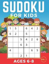 Sudoku For Kids Ages 6-8: Sudoku 6x6, Level