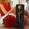 MikaMax Gouden Roos -  24krt Gouden Roos - Cadeautip - Valentijns cadeau - Luxe Giftbox