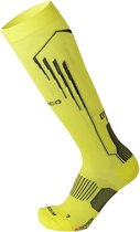 Light weight Oxi-jet compression long running sock neon yellow M
