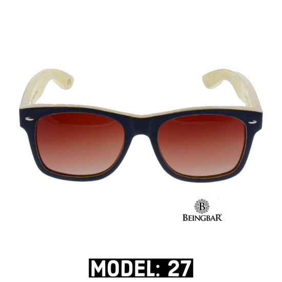 BEINGBAR Eyewear "Model 27" Sustainable Bamboo Sunglasses van BEINGBAR — afbeelding 4