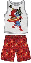 Marvel Avengers pyjama - grijs - rood - Glow in the dark - maat 140 / 10 jaar