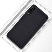 Schokbestendige stoffen textuur PC + TPU beschermhoes voor Xiaomi Mi 9 (zwart)