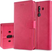 Voor Huawei Mate 10 Pro LC.IMEEKE kalfsleer Horizontale flip lederen tas, met houder & kaartsleuven & portemonnee (rose rood)