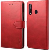 Voor Galaxy A60 GUSSIM zakelijke stijl horizontale flip lederen tas met houder & kaartsleuven & portemonnee (rood)