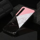 Voor Xiaomi Mi 10 Marble Pattern Soft TPU beschermhoes (driekleur)