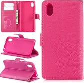 Voor Huawei Y5 2019 Lychee Texture Horizontaal Flip Leren Case met Houder & Kaartsleuven & Portemonnee & Fotolijst (Rose)