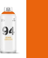 MTN94 Oranje spuitverf - 400ml lage druk en matte afwerking