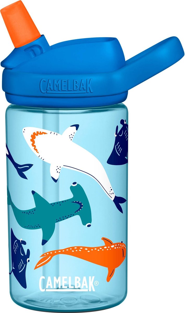CamelBak Eddy+ Kids - Drinkfles - 400 ml - Blauw (Shark Squad) - Camelbak