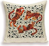 | Wonen | Kussens | Kussenhoes Asian Tigers | 45 x 45 cm.