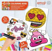 Emoji Glitter Kleurboek met 24 Platen