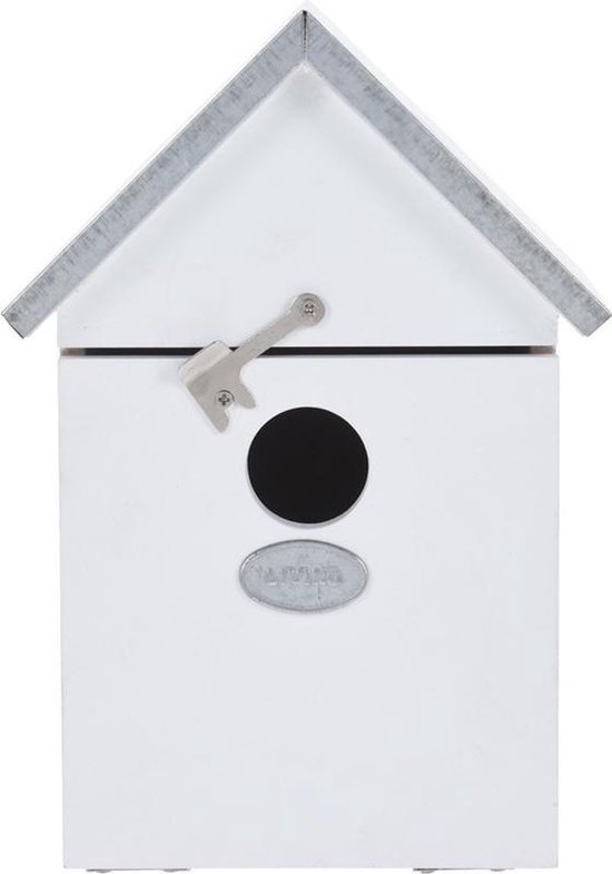 maximaliseren Shetland provincie Vogelhuisje/nestkastje wit 20 cm met puntdak - Witte vogelhuisjes  tuindecoraties -... | bol.com