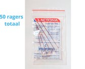 Lactona Interdentaal Ragers - XX-Large 12mm - Donkerrood - 10 gripzak x 5 stuks - Voordeelpakket