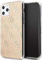 Guess 4G Glitter Hard Case - Apple iPhone 11 Pro (5.8") - Goud