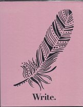 premium notebook 3 delig roze