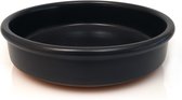 Graupera aardewerk ovenschaal dia. 28 cm zwart.
