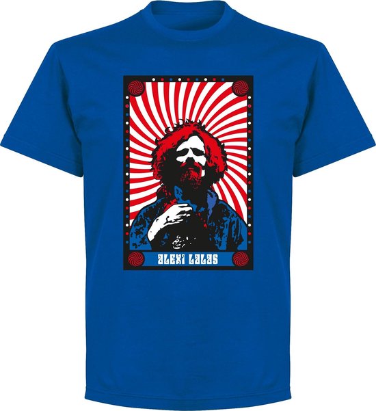 Lalas Psychadelic USA T-Shirt - Blauw - XXL