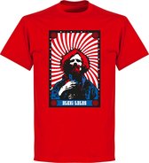Lalas Psychedelic USA T-Shirt - Rood - XXXXL