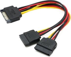 15Pin SATA Naar 2 * 15Pin Power Hdd Splitter Power Kabel