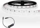 Led strip 2 meter Koud Wit - Met snoerschakelaar - 300 Leds - Complete set