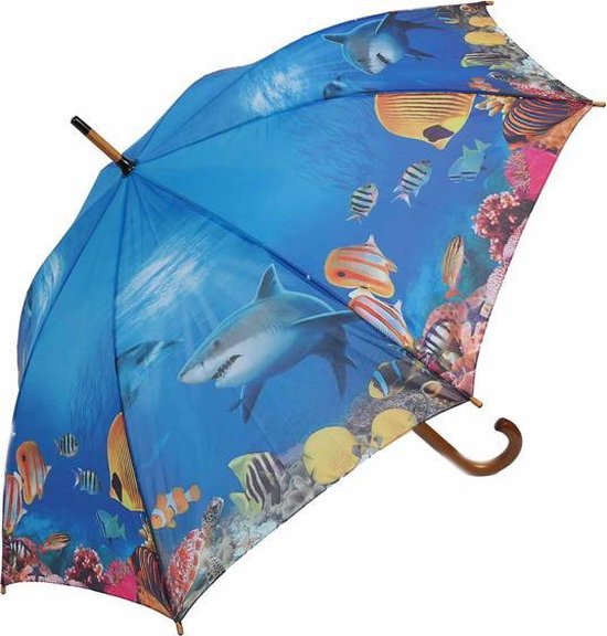 Haai-vis paraplu 100 cm