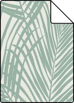 Proefstaal ESTAhome behangpapier palmbladeren mintgroen - 139005 - 26,5 x 21 cm