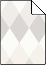 ESTAhome A4 proefstaal van behang wieberruit grijstinten - 148678 - 21 x 26 cm