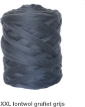 XXL wol- Merino Lontwol - 4 kg grafietgrijs