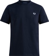 Fred Perry - Ringer T-shirt - Navy T-shirt - XXL - Blauw
