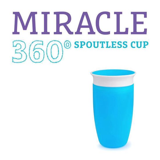 Munchkin Tasse D'Apprentissage Miracle 360, Gobelet 360 Bébé