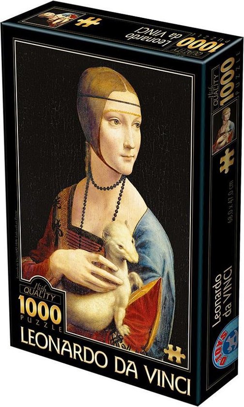 Leonardo da Vinci - Dame met de hermelijn (1000 stukjes, kunst puzzel) |  bol.com