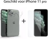 iPhone 11 Pro hoesje | Transparent Doorzichtig met lens bescherm