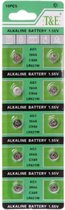 2 x strip à 10 stuks | Alkaline Batterijen | AG1 | Knoopcel batterij