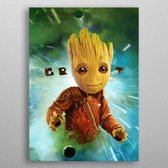 GUARDIANS OF THE GALAXY 2 - Magnetische Metalen Poster 31x21 - Groot