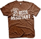 GAS MONKEY - T-Shirt Beer Assistant - Brown (M)