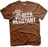 GAS MONKEY - T-Shirt Beer Assistant - Brown (S)