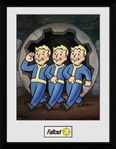 Schilderij - Fallout Vault Boys - Multicolor - 40 X 30 Cm Fallout 76 - Collector Print 30x40 - Vault Boys