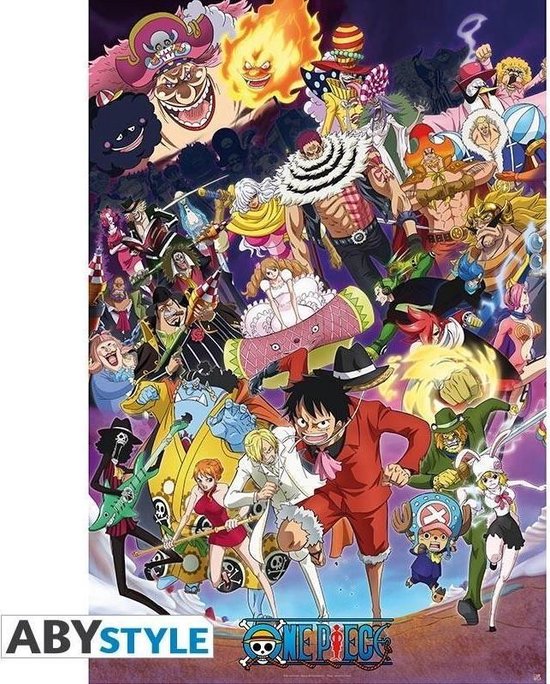 Poster One Piece Marine Ford 91,5x61 Cm Di GB Eye, Luffy E Ace Fianco A Fianco