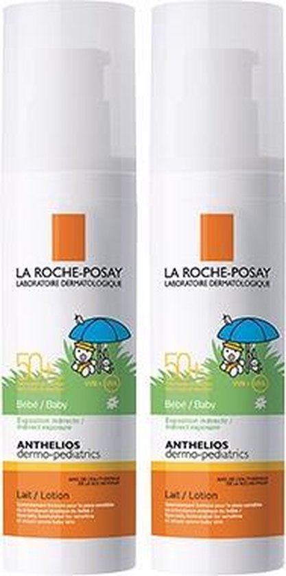 La Roche-Posay Anthelios Bébé Crème solaire Solaire Lait SPF50 + - 2x50ml |  bol.com