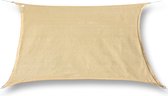 Waterdicht Schaduwdoek - Zonnedoek - Waterafstotend Zonnezeil - Tuin Zonnescherm - UV Bescherming & Weerbestendig - Rechthoek - 2x3 Meter - 100% Polyester - Zand