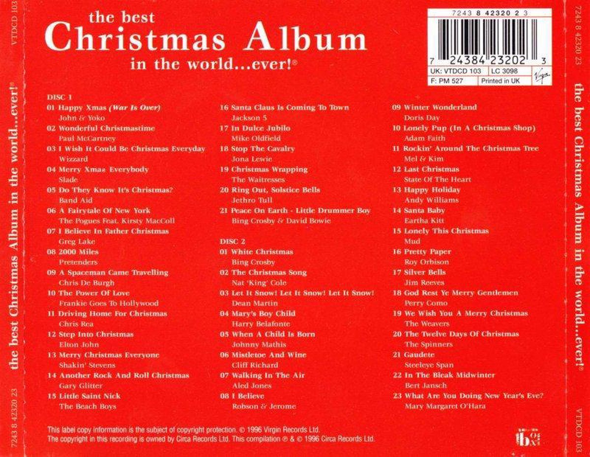 Best Christmas Album in the World Ever [1999], various artists CD