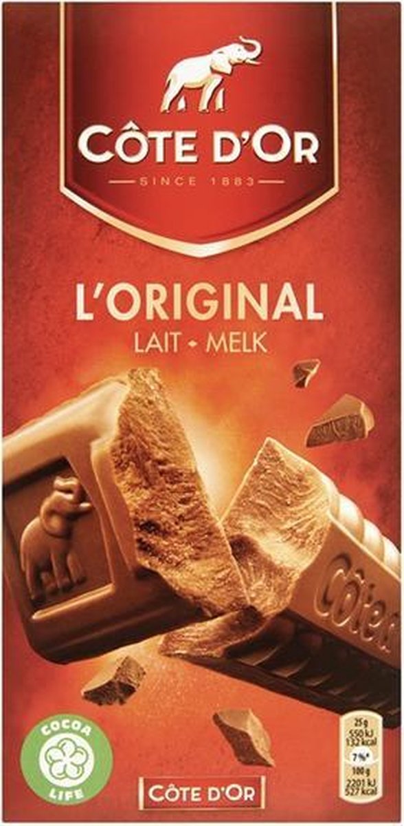 Côte d'Or - Tablette Chocolat - Lait Spéculoos - 170g x 5