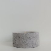 Concrete candle white