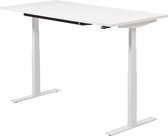 Zit sta bureau | 180 x 80 cm | Wit - Wit | elektrisch