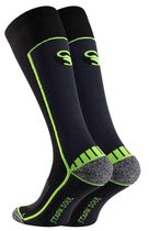 1 paar Stark Soul® - Functionele Hardloop sokken - Maat 39-42 - High Performance Running sokken - Compressie Sokken - Zwart/Neon Geel