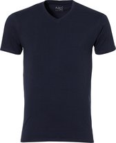 Jac Hensen T-shirt V-hals - Slim Fit - Blauw - S